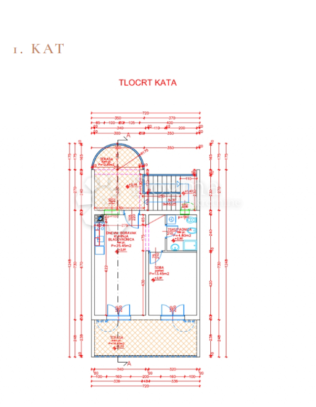 Flat Medulin, 70,42m2