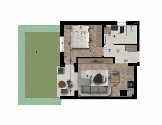 ZU VERKAUFEN - Im Bau - 40m2 1BR APT 200m vom Meer entfernt 