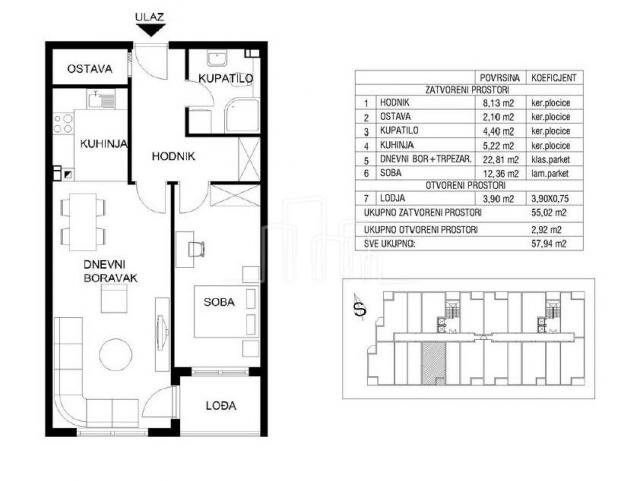 Wohnung Ilidža, Sarajevo, 57,50m2