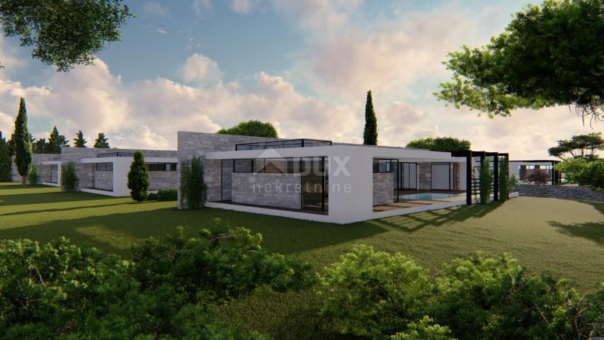 ISTRIA, VODNJAN - Project with permits for 8 villas and construction started