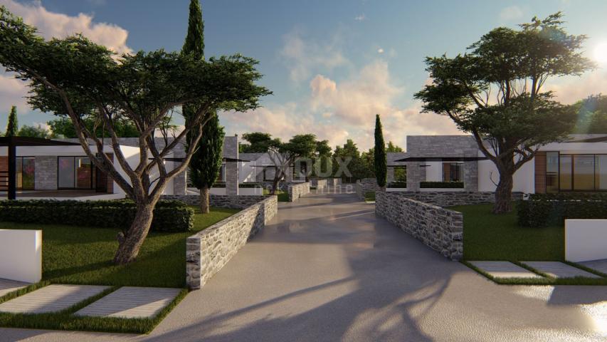 ISTRIA, VODNJAN - Project with permits for 8 villas and construction started