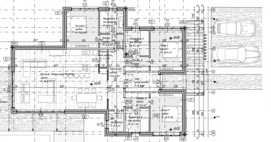 ISTRIA, VODNJAN - Project with permits for 8 villas and construction started