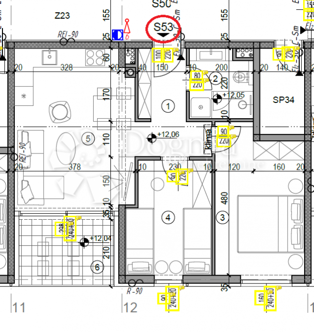 Flat Monvidal, Pula, 49,05m2