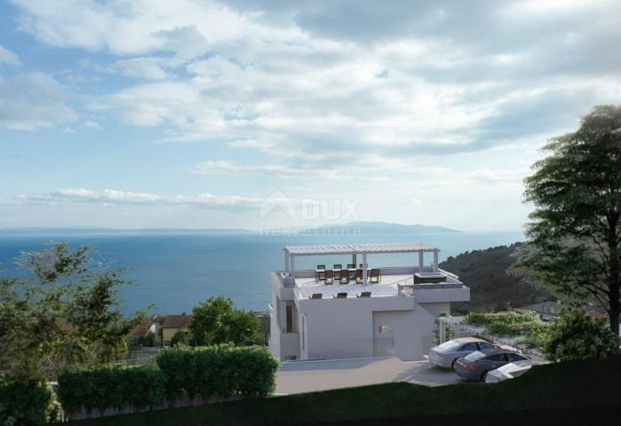 OPATIJA, BREGI - Wohnung 50m2 DB+1S, 1. STOCK mit Panoramablick auf das Meer und Swimmingpool