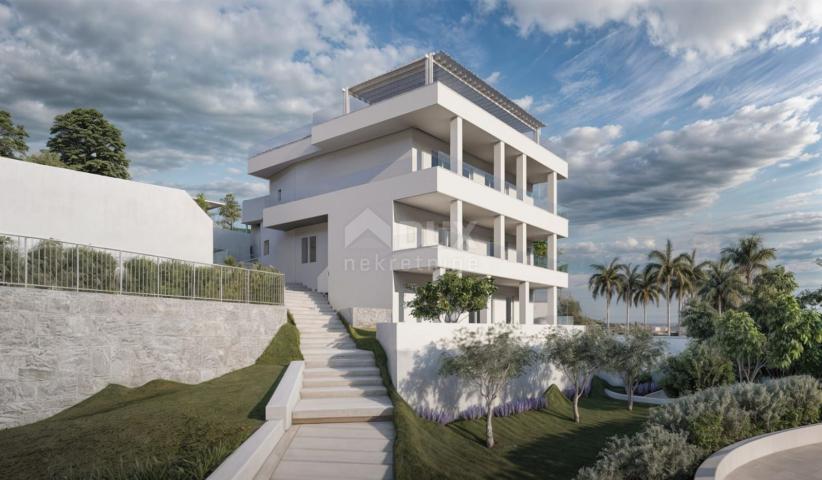 OPATIJA, BREGI - Wohnung 50m2 DB+1S, 1. STOCK mit Panoramablick auf das Meer und Swimmingpool