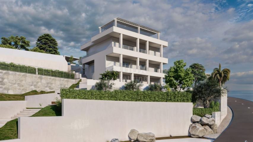 OPATIJA, BREGI - Wohnung 50m2 DB+1S, 1. STOCK mit Panoramablick auf das Meer und Swimmingpool