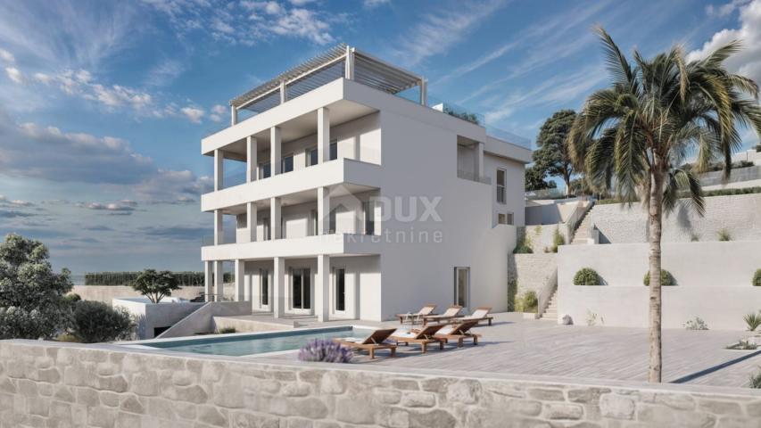 OPATIJA, BREGI - Wohnung 50m2 DB+1S, 1. STOCK mit Panoramablick auf das Meer und Swimmingpool