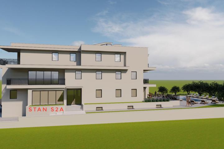 Istra, Umag, Dvosoban stan u prizemlju NKP 59, 90 m2, 400 m od mora 