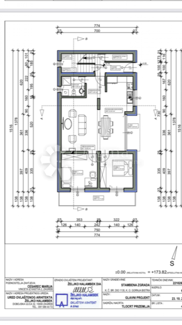 Wohnung Gornja Bistra, Bistra, 61m2