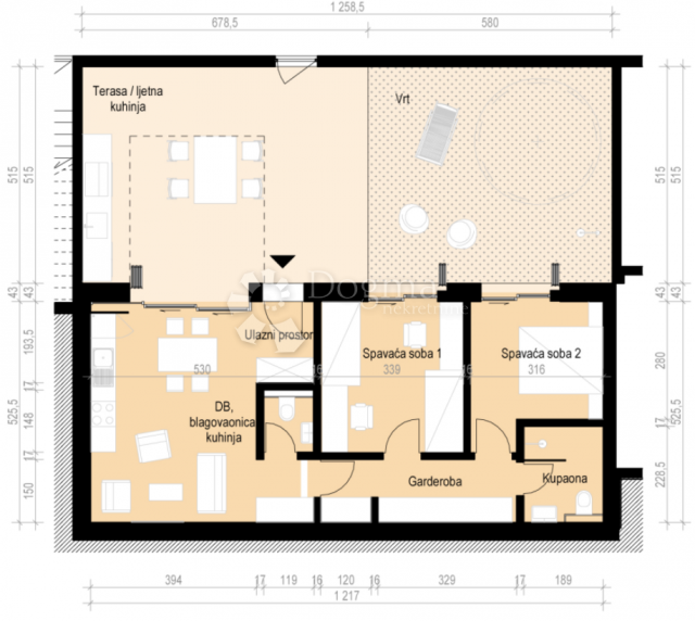 Wohnung Brodarica, Šibenik - Okolica, 81,38m2