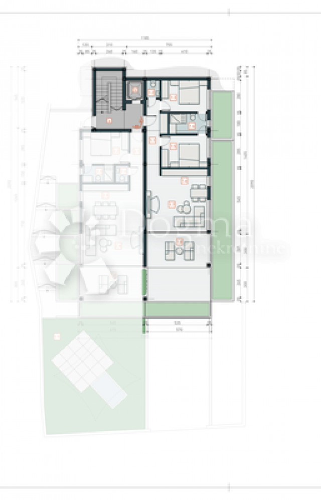 Wohnung Podsolarsko, Šibenik - Okolica, 103,48m2