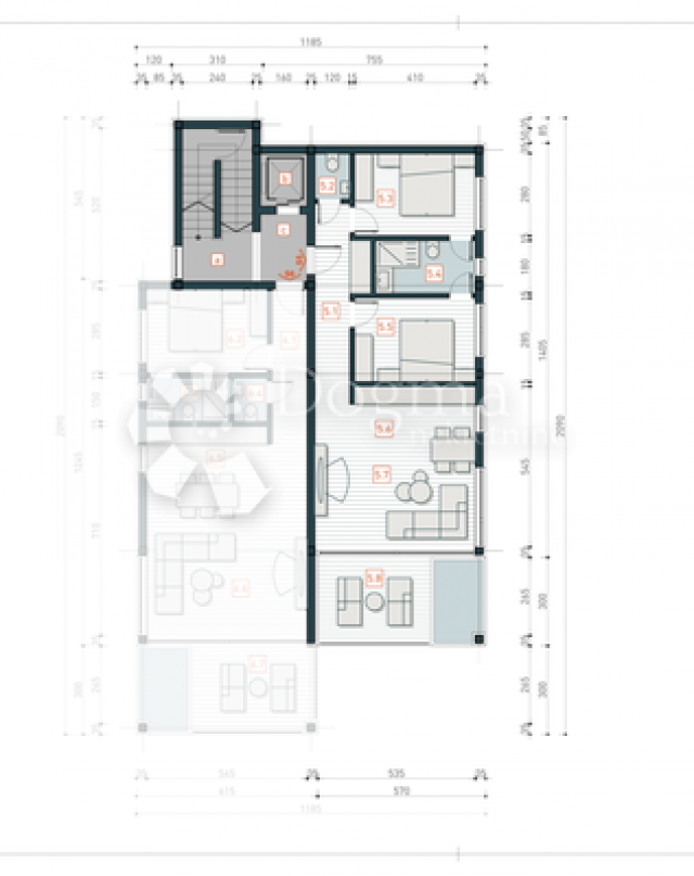 Wohnung Podsolarsko, Šibenik - Okolica, 103,48m2