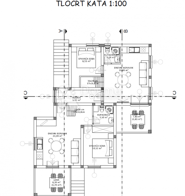 JEZERA MURTER – APARTMAN 400 METARA DO MORA 66 M2 C4 SA PREKRASNIM POGLEDOM NA MORE 