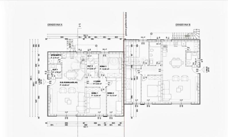 Novogradnja, apartman u prizemlju sa okućnicom, 120 m od mora