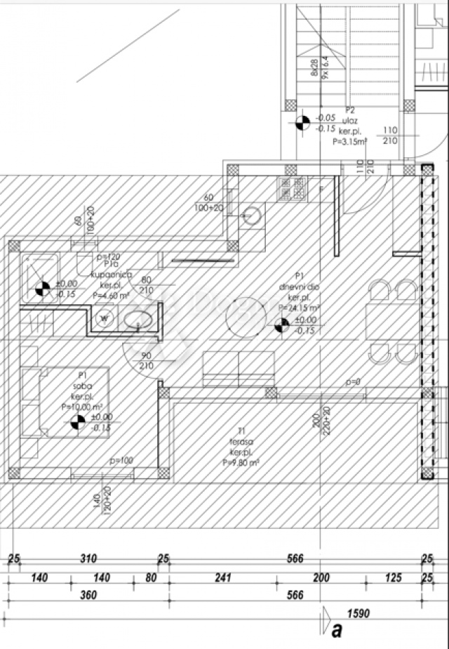 Wohnung Vir, 48,55m2