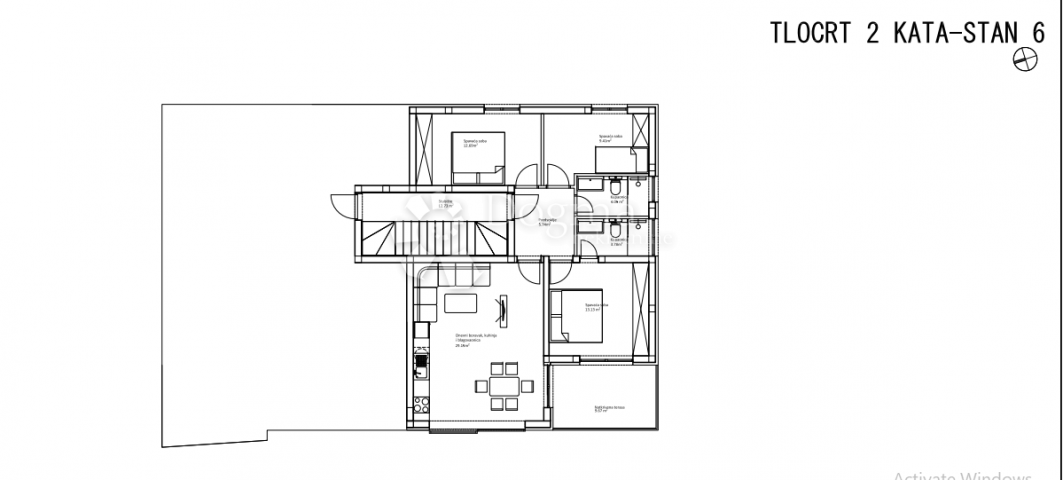 Wohnung Privlaka, 132,28m2