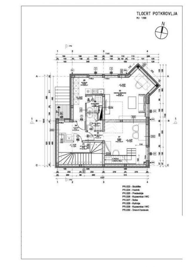 Wohnung Črnomerec, 93,04m2