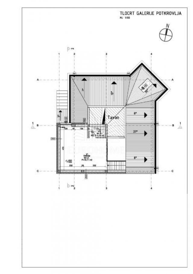 Wohnung Črnomerec, 93,04m2