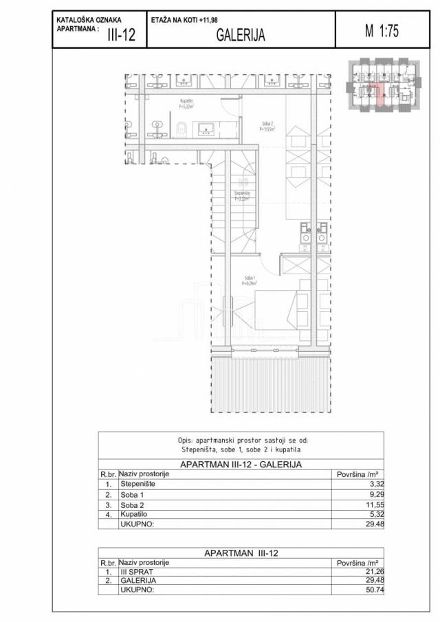 Penthouse apartmani sa dvije spavaće Bjelašnica NOVOGRADNJA