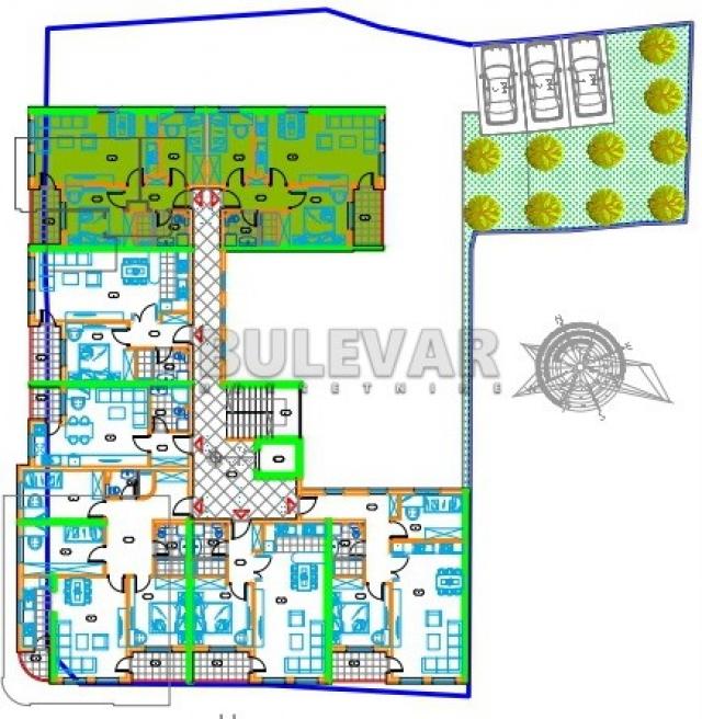 NOVOGRADNJA, CENTAR, DVOIPOSOBAN, PDV, PARKING