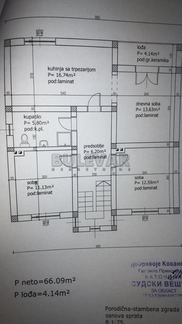 Kuća u Erdogliji,  površina  320 m2