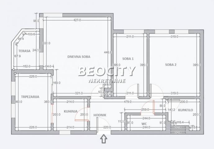 Čukarica, Banovo brdo, Nikolaja Gogolja, 2. 5, 68m2, 250000EUR STAN SA GARAŽOM