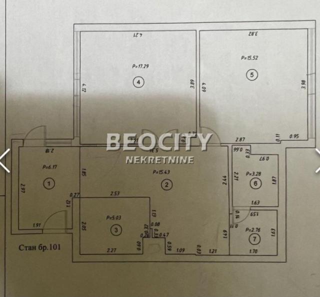 Novi Sad, Novo Naselje, Bate Brkića, 2. 5, 65m2, 118000EUR