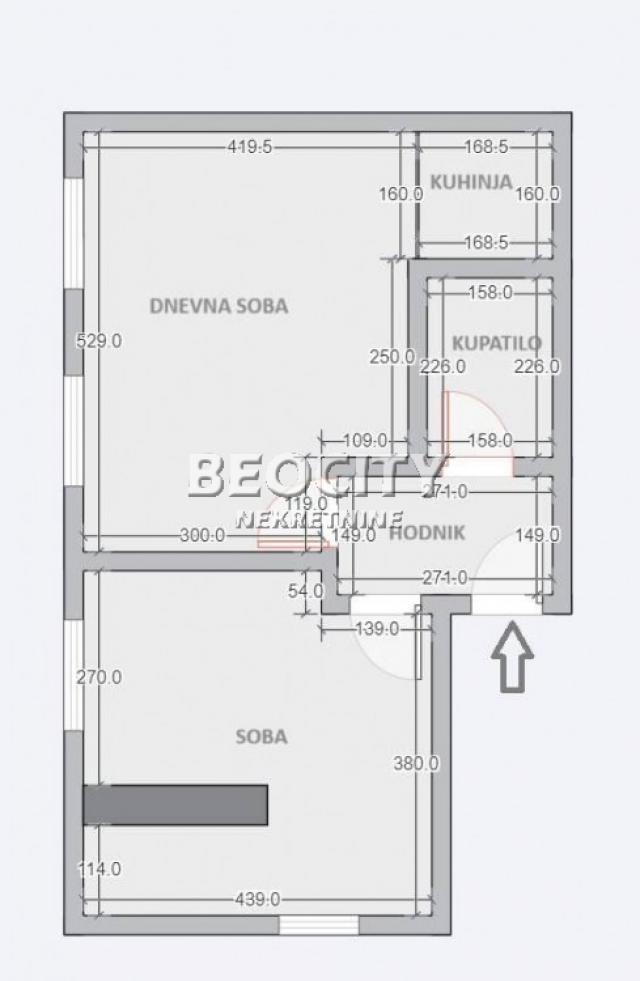 Novi Beograd, Ledine, Kolumbova , 2. 0, 51m2, 81504EUR