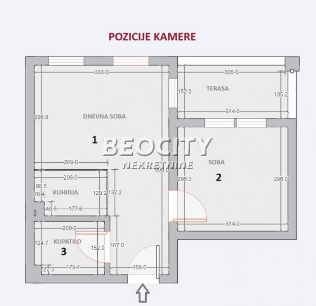 Novi Beograd, Ledine, u ceni parking mesto, 2. 0, 38m2, 79842EUR