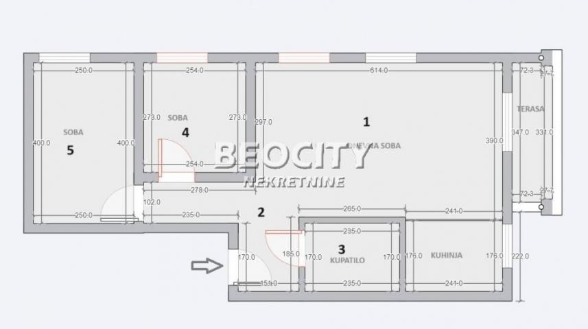 Novi Beograd, Ledine, Kolumbova , 3. 0, 60m2, 128226EUR