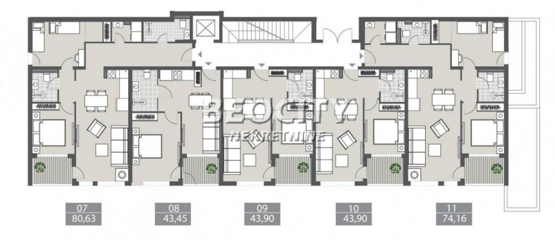 Tivat, Centar, Markuševina, 2. 0, 44m2, 177300EUR