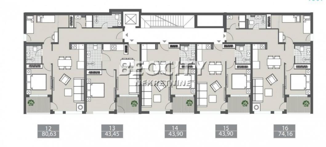 Tivat, Centar, Markuševina , 3. 0, 74m2, 299700EUR