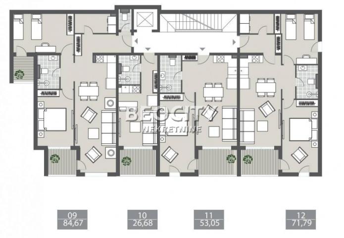 Tivat, Centar, Markuševina , 1. 0, 27m2, 119700EUR