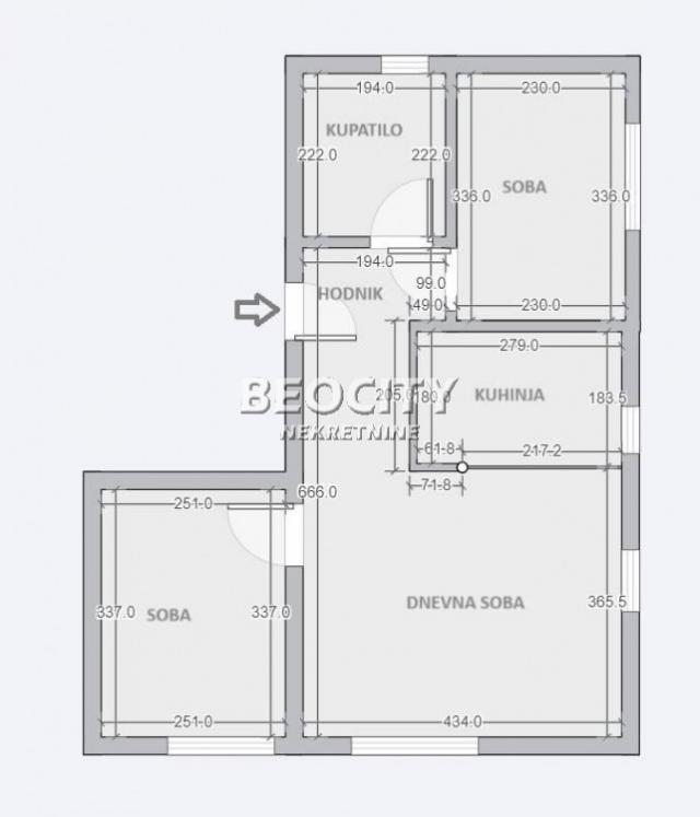 Voždovac, Lekino brdo, , 2. 5, 48m2, 153600EUR