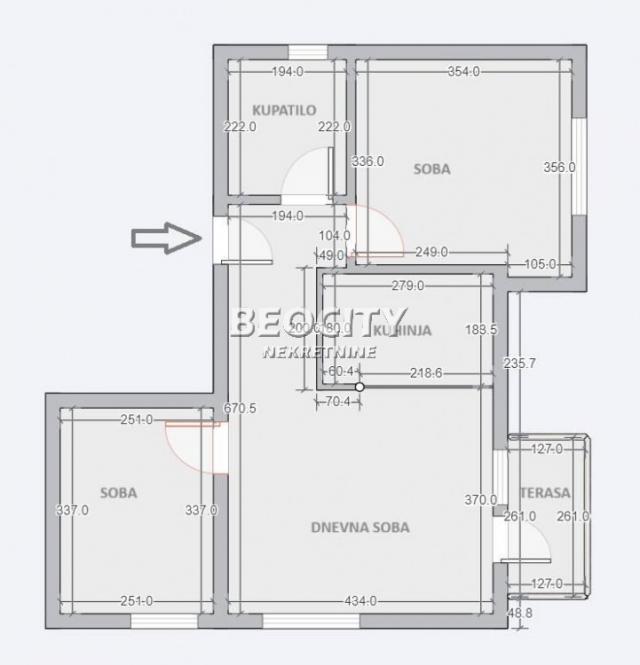 Voždovac, Lekino brdo, , 2. 5, 57m2, 176700EUR