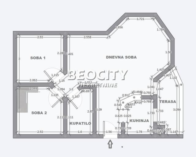 Čukarica, Cerak,  Stojana Matića, 4. 0, 60m2, 90000EUR