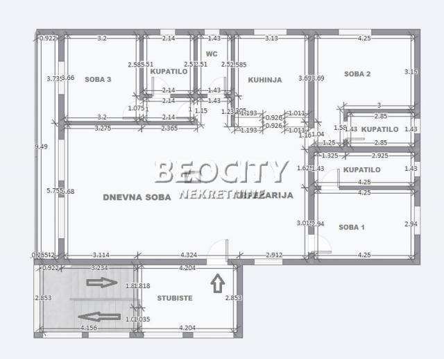 Zvezdara, Učiteljsko naselje, Marčanska , 4. 0, 197m2, 350000EUR