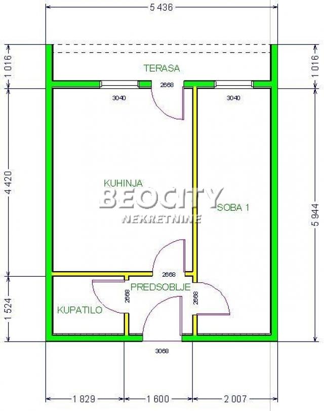 Novi Sad, Centar, Zmaj Jovina , 1. 5, 37m2, 111000EUR