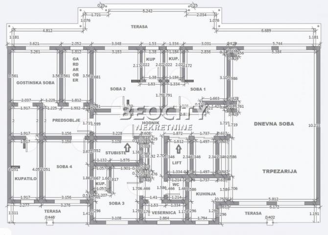 Voždovac, Šumice, Ustanička, 3. 0, 250m2, 890000EUR PENTHAUS