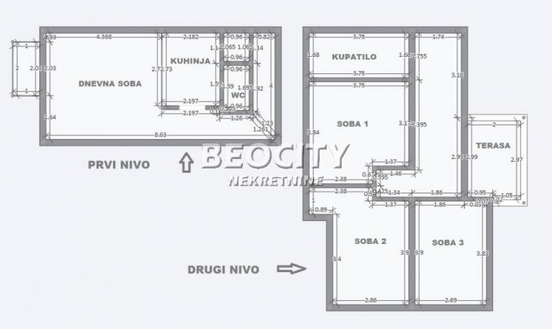 Zvezdara, Učiteljsko naselje, Kačićeva , 4. 0, 97m2, 209000EUR