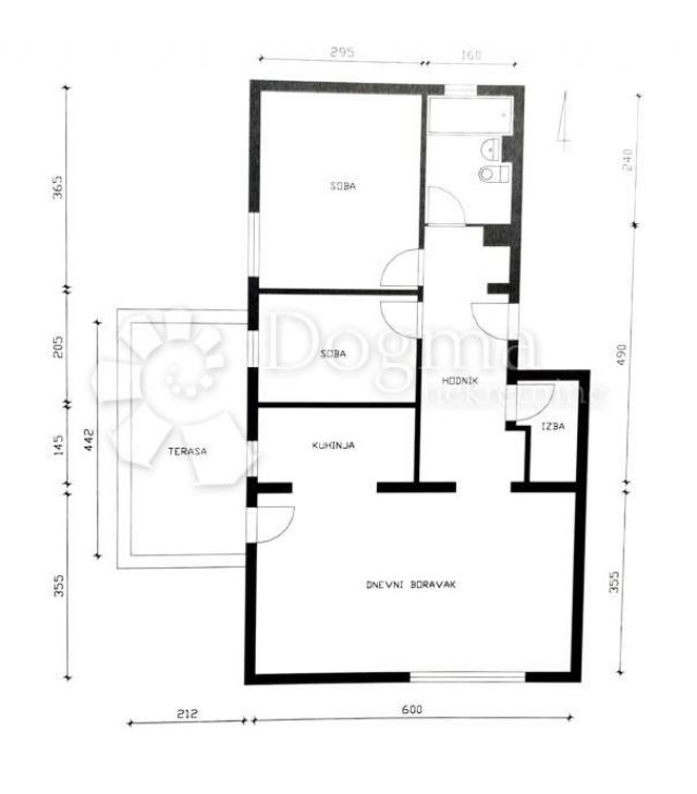 Flat Maksimir, 61,73m2