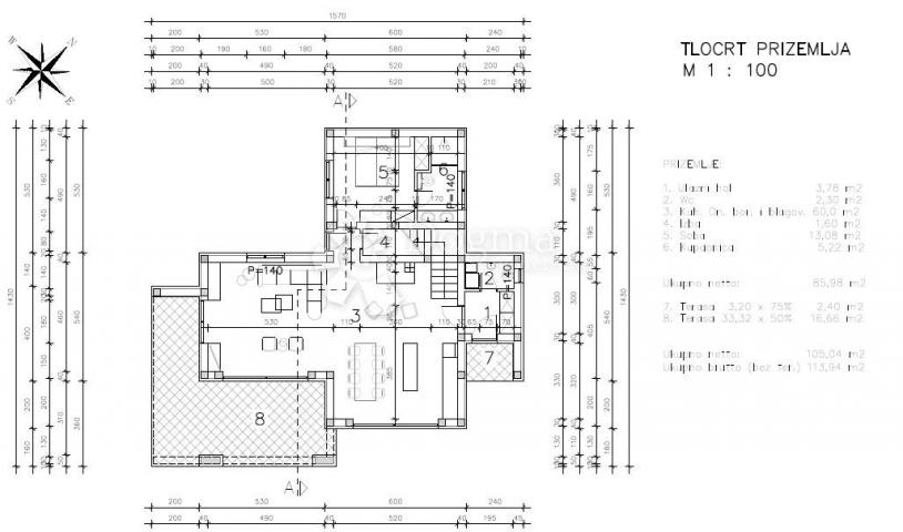 Labin, surroundings, spacious house in a new settlement