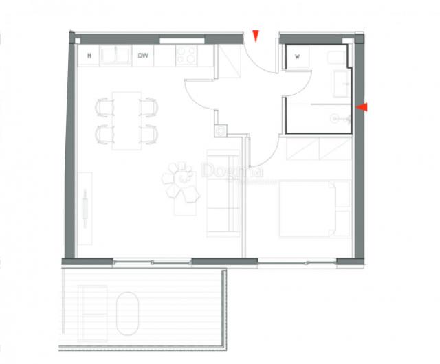 Studio-Apartment, Erdgeschoss, mit Garten, Neubau, Umag