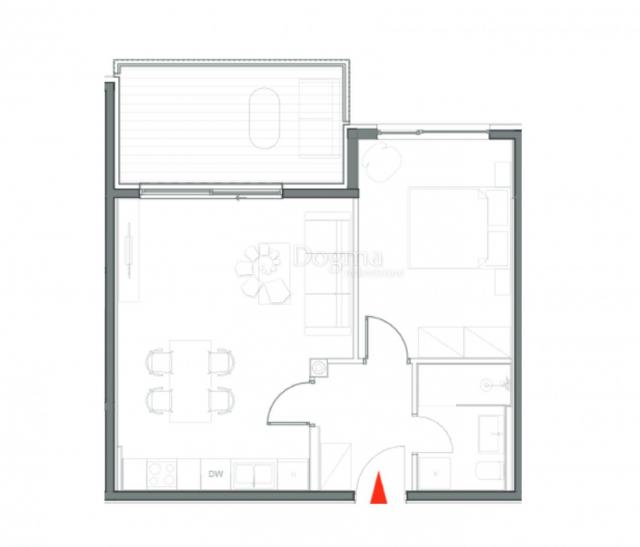 Studio-Apartment, Erdgeschoss, mit Garten, Neubau, Umag