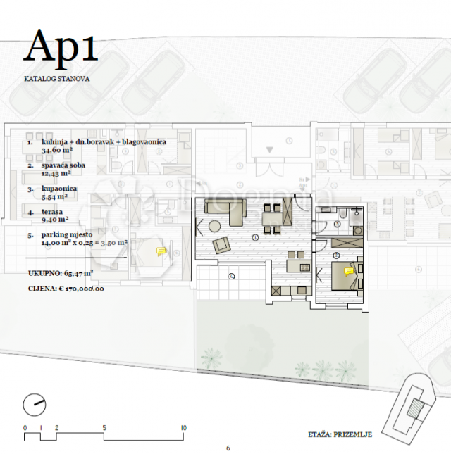 Wohnung Vodice, 83,21m2