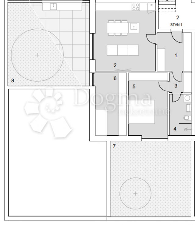 Wohnung Brodarica, Šibenik - Okolica, 87,84m2