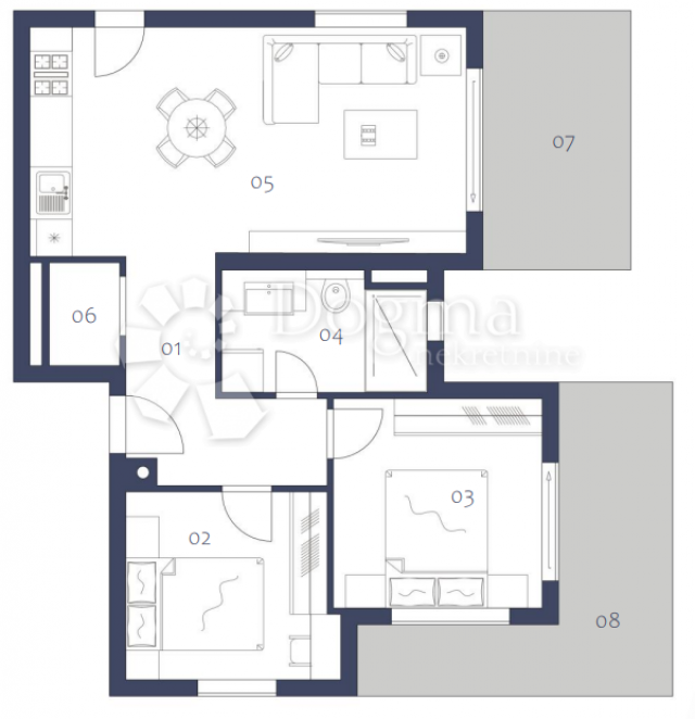 Wohnung Premantura, Medulin, 98,90m2