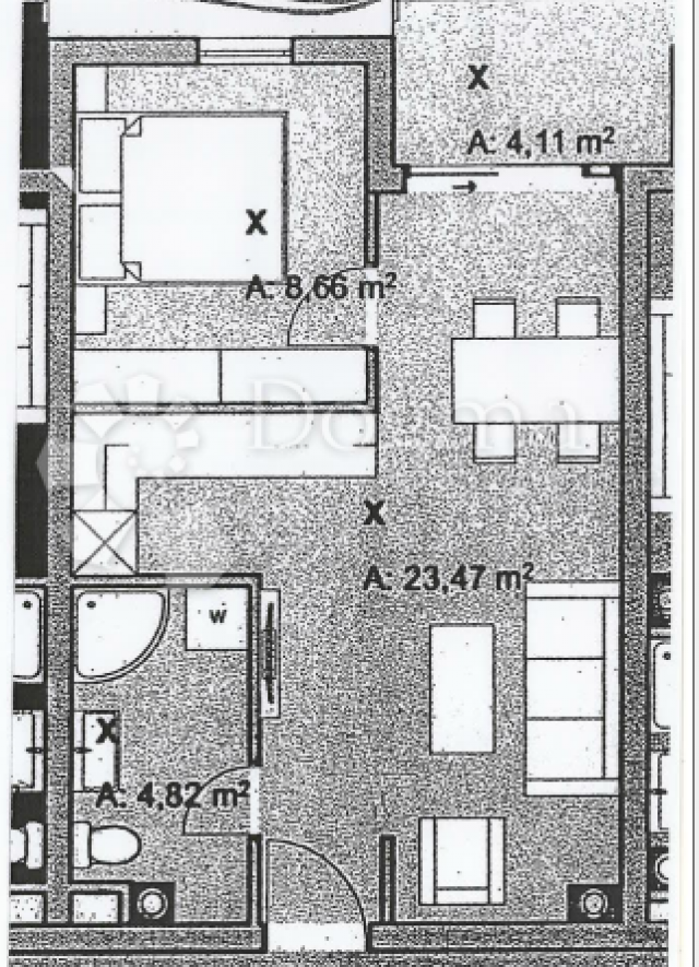 Flat Kaštanjer, Pula, 53,60m2