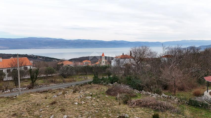 INSEL KRK, RISIKA - Baugrundstück mit offenem Meerblick