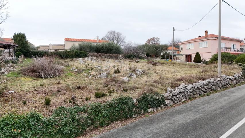 INSEL KRK, RISIKA - Baugrundstück mit offenem Meerblick